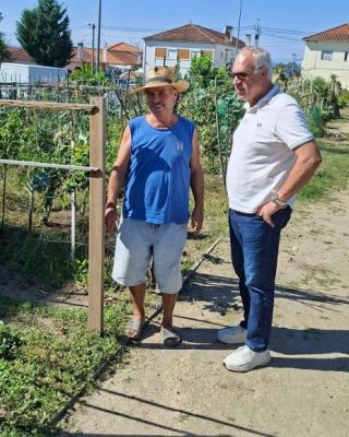 Artur Monteiro visitou a Horta Comunit&aacute;ria de S&atilde;o Vicente 