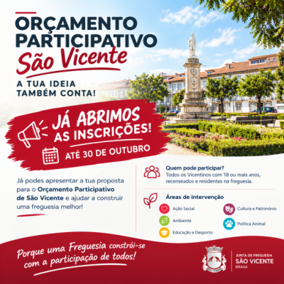 J&aacute; est&atilde;o abertas as inscri&ccedil;&otilde;es para o or&ccedil;amento participativo